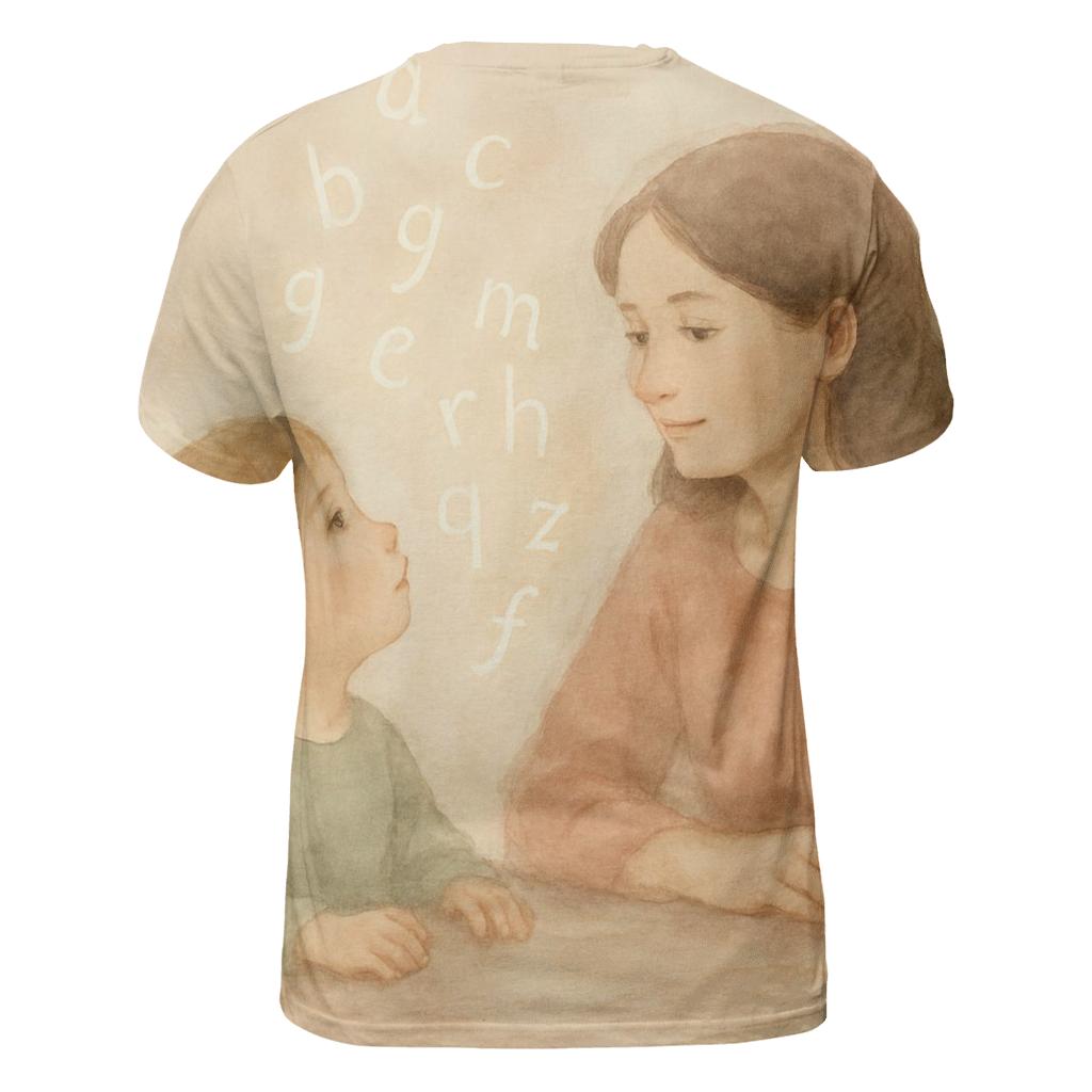 The Quiet Alphabet Of Her Care personalized full print shirts
