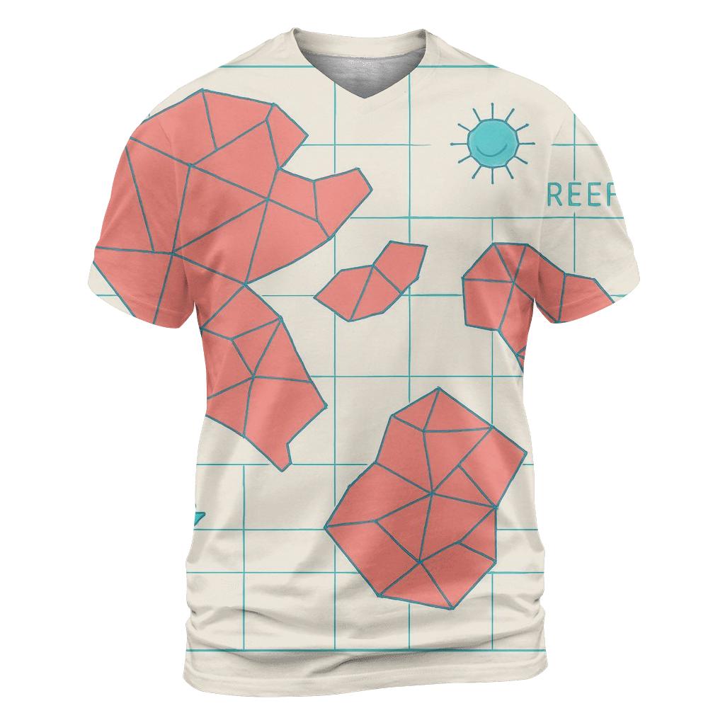 Coral Reef Geometry Atlas unique graphic print tees