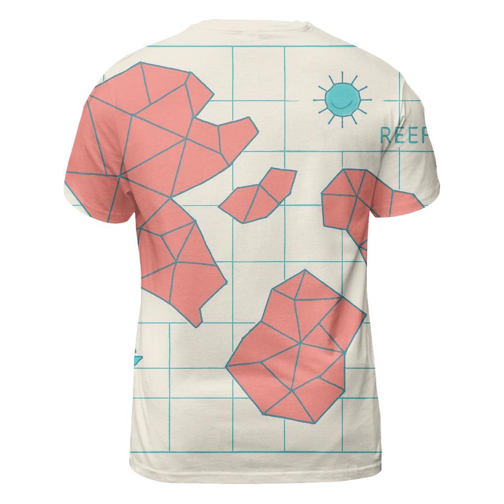 Coral Reef Geometry Atlas unique graphic print tees
