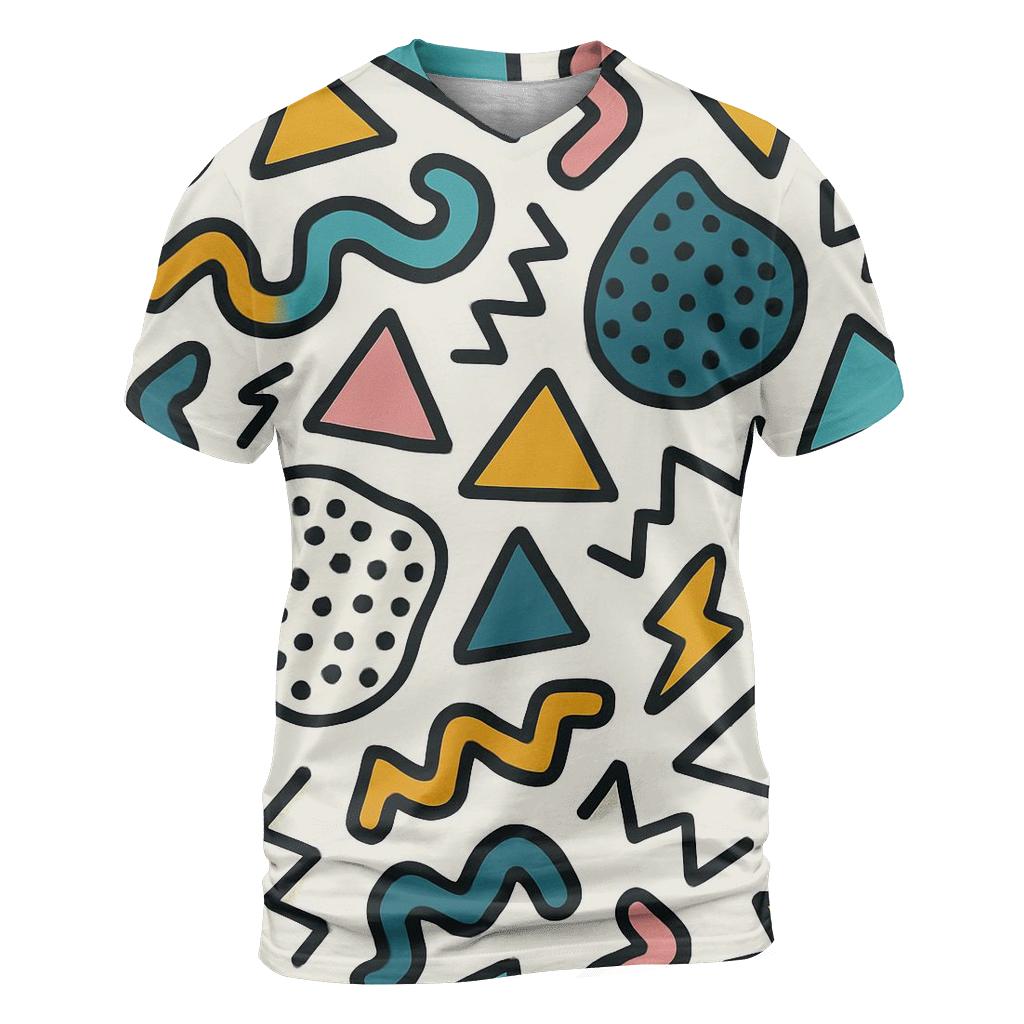 Memphis Sticker Scatter Party personalized full print shirts
