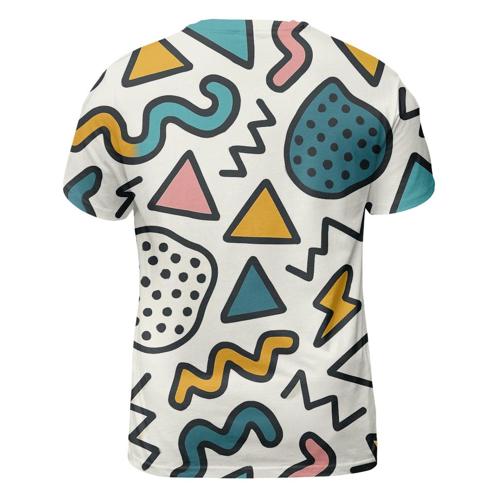 Memphis Sticker Scatter Party personalized full print shirts