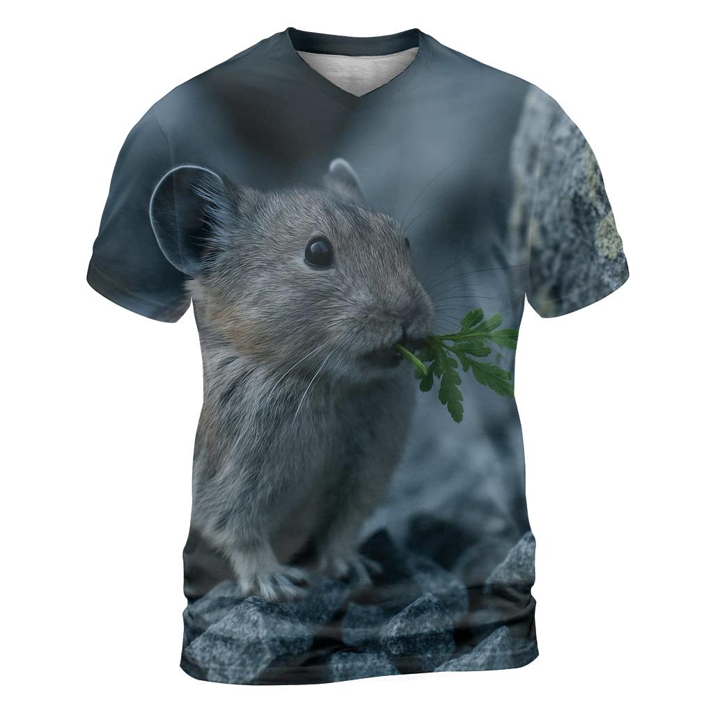 Alpine Sentinel American Pika unique graphic print tees