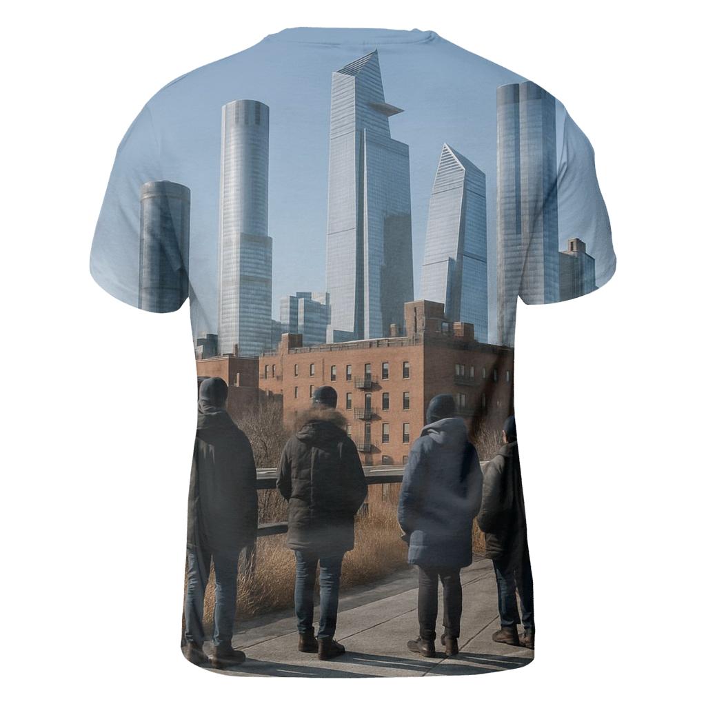 High Line Winter Noon Through New Hudson Yards Towers statement graphic shirts