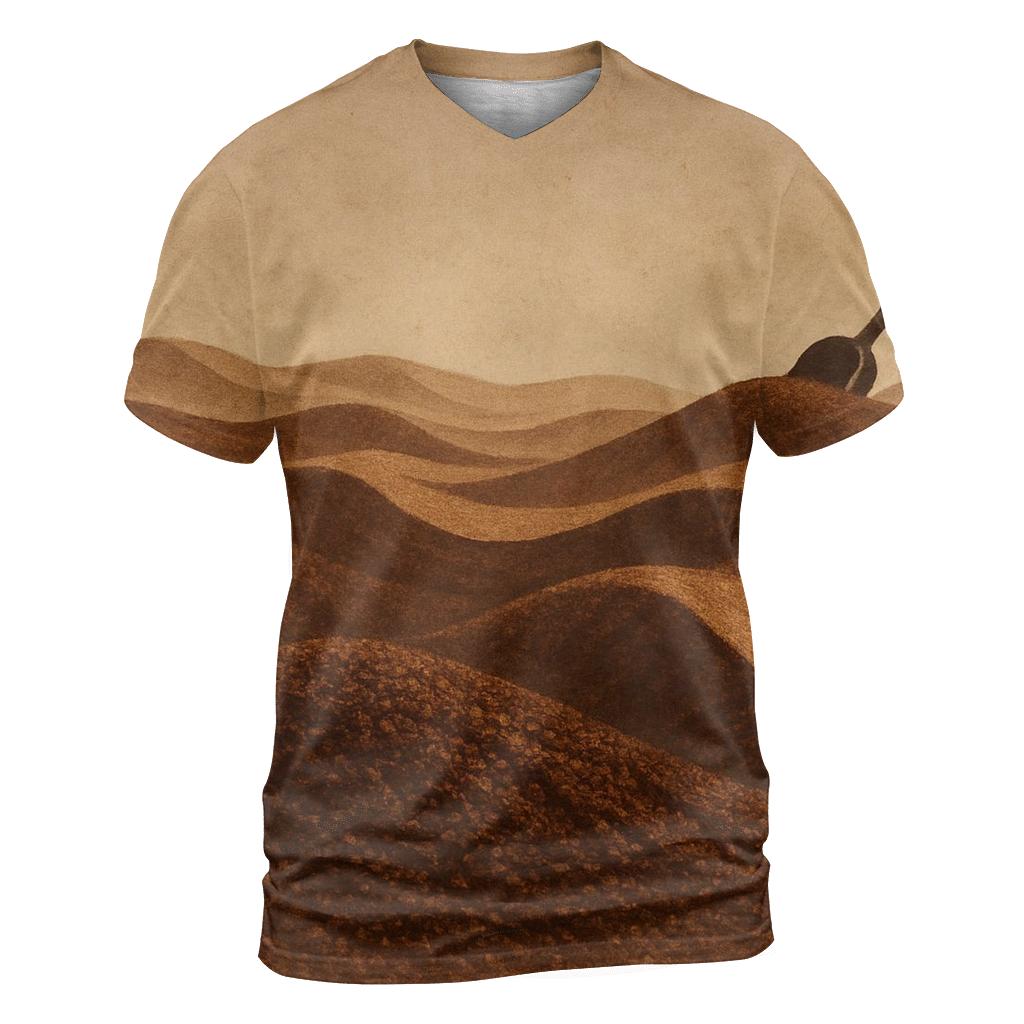 Grind Texture Dune statement graphic shirts