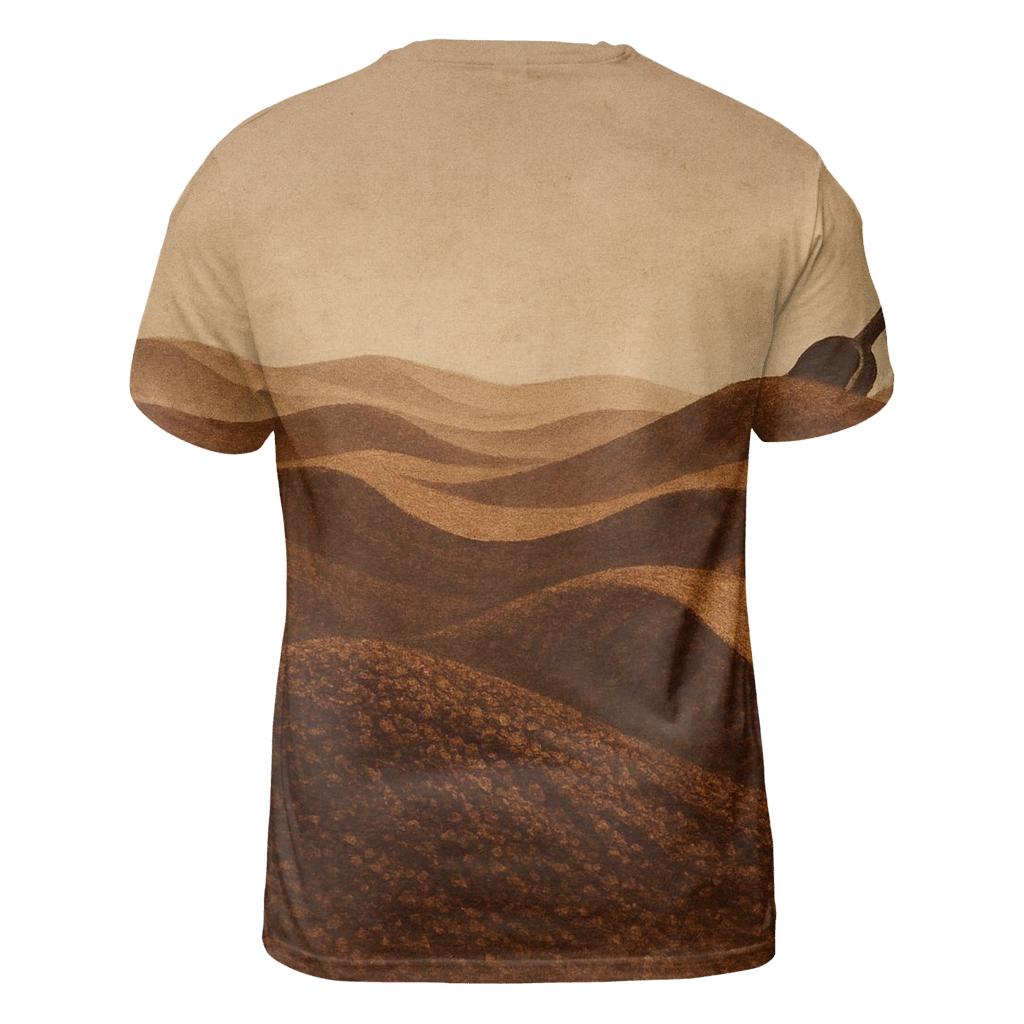Grind Texture Dune statement graphic shirts
