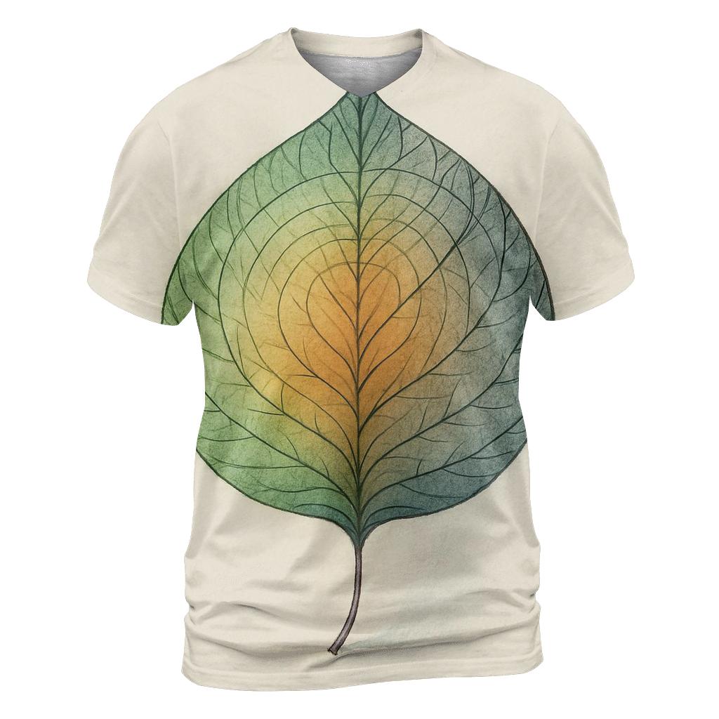 Circle Of Seasons Within One Leaf trendy printed shirt styles