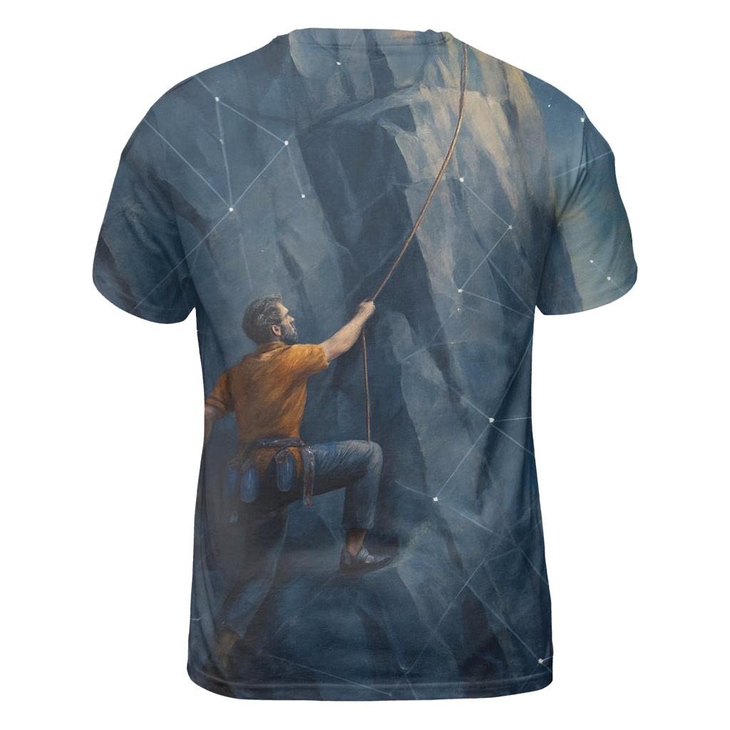 Mountain Climb Summit Constellation statement graphic shirts