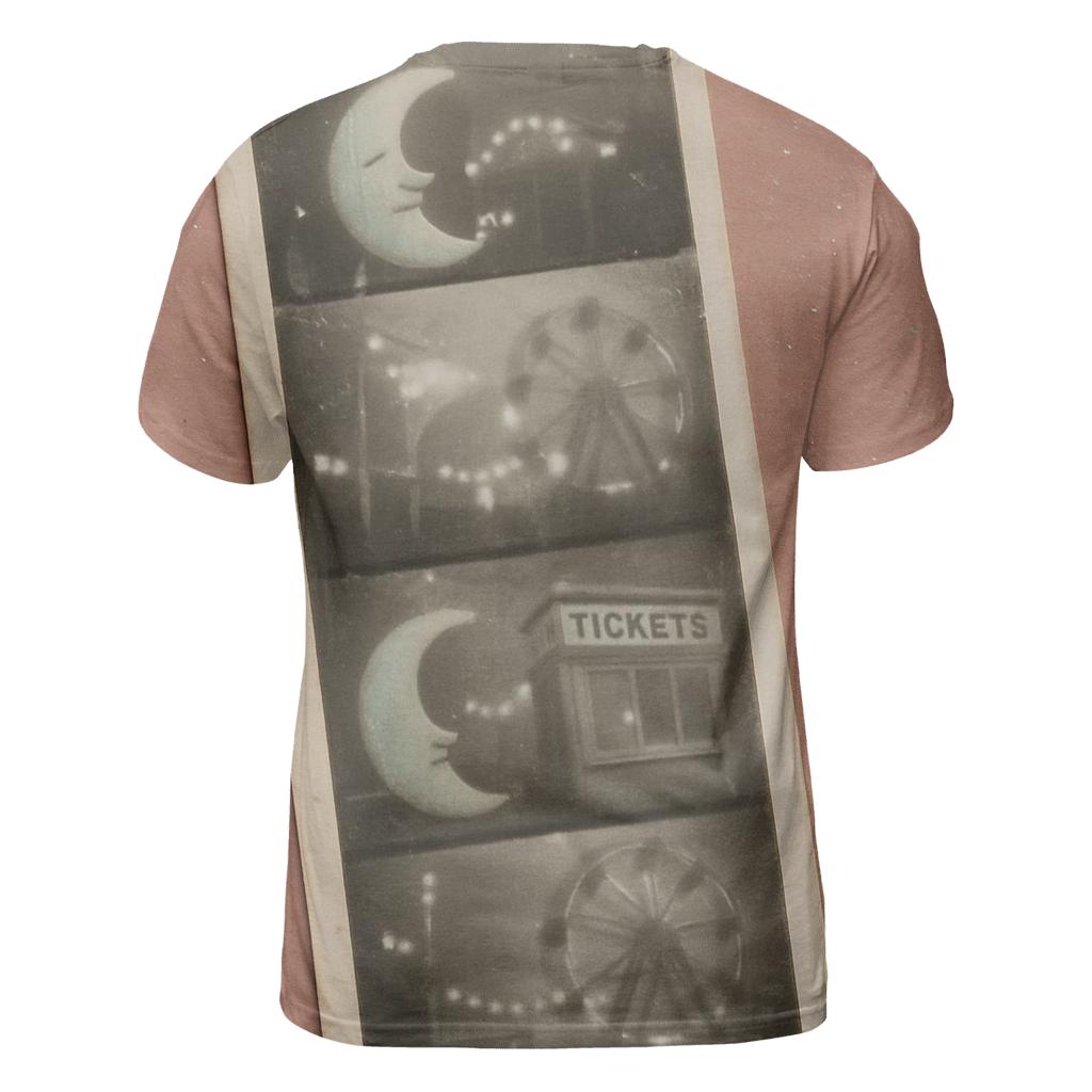 Worn Photo Booth Strip Lunar Carnival artistic all-over print tops