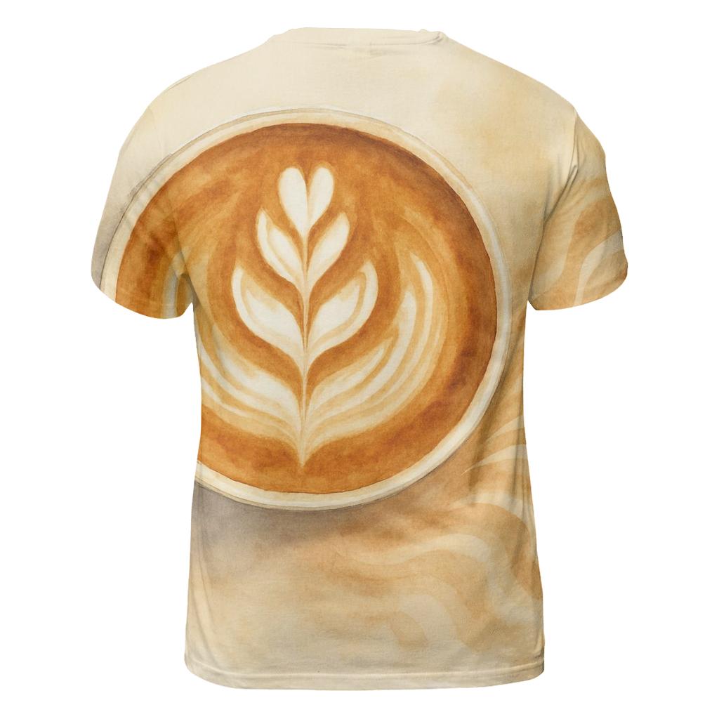 Latte Rosette Drift unique graphic print tees