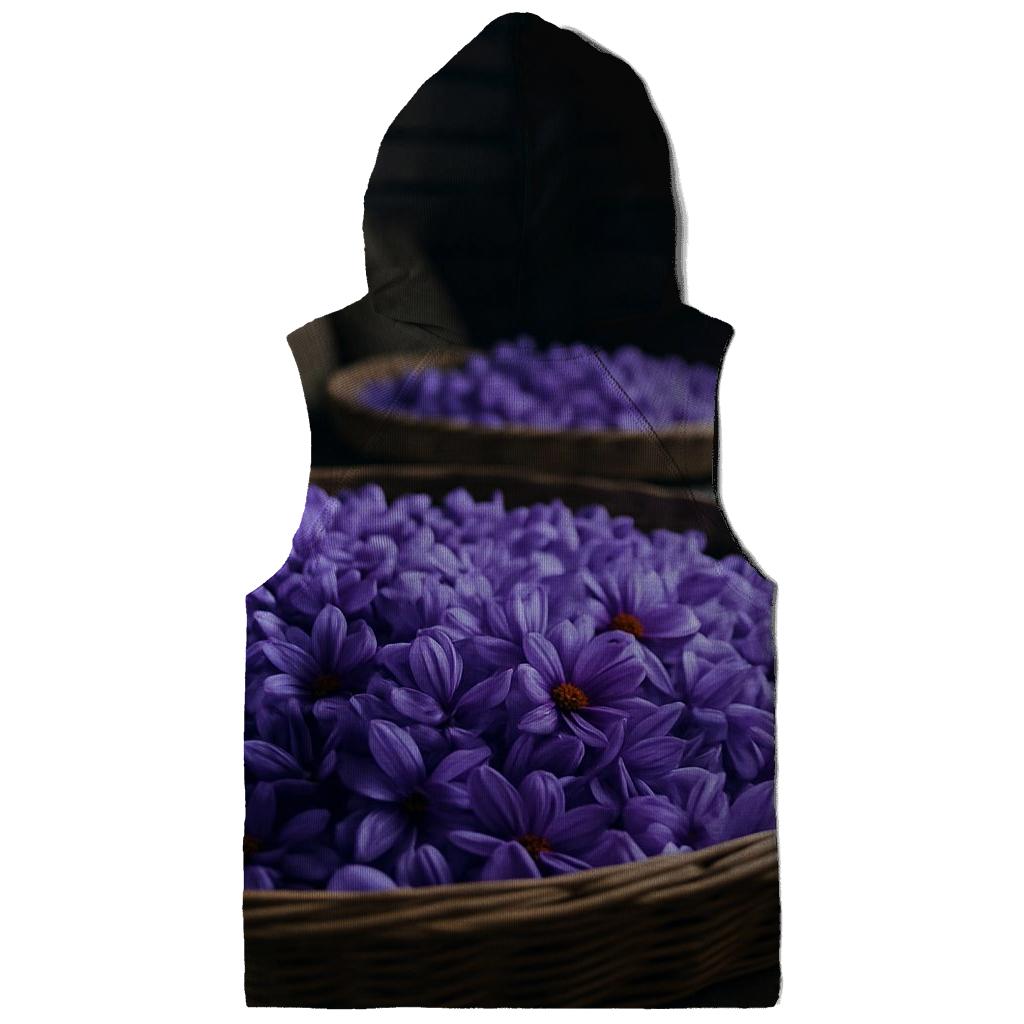 Saffron Crocus Harvest Trays At Dawn embroidered hoodies