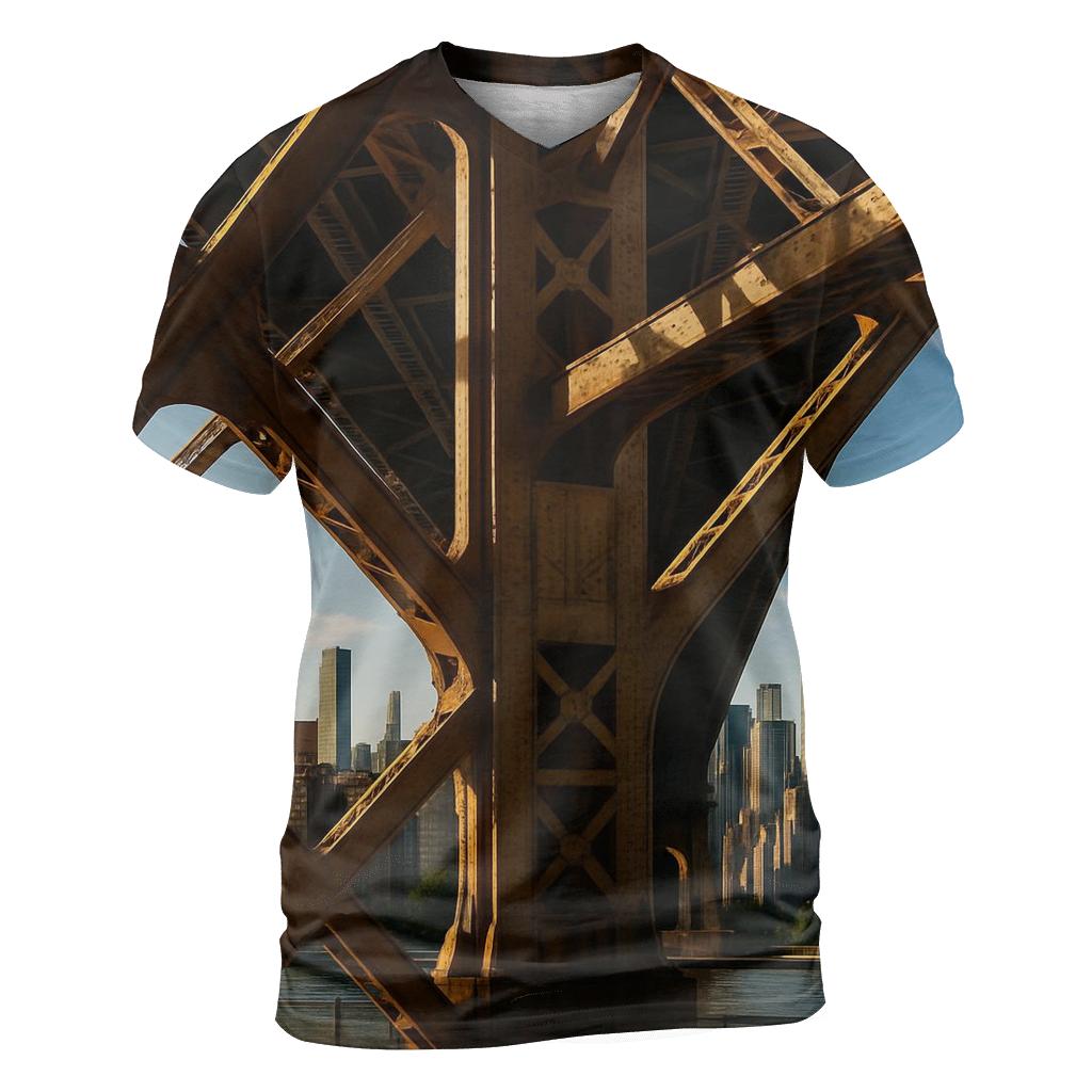 Queensboro Bridge Undercarriage Framing Midtown designer pattern shirts