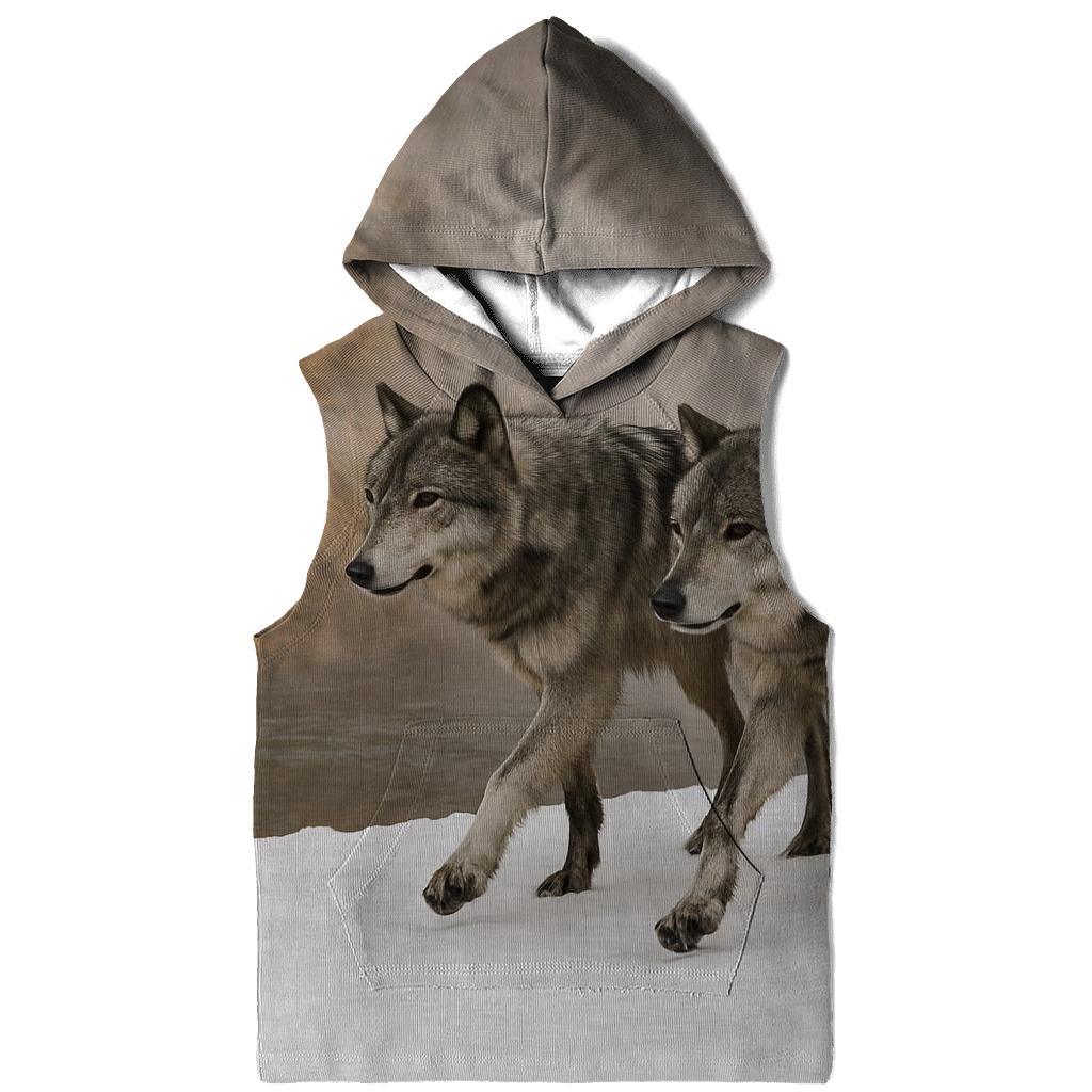 Wolves On The Geothermal Snow Line hoodies fashion