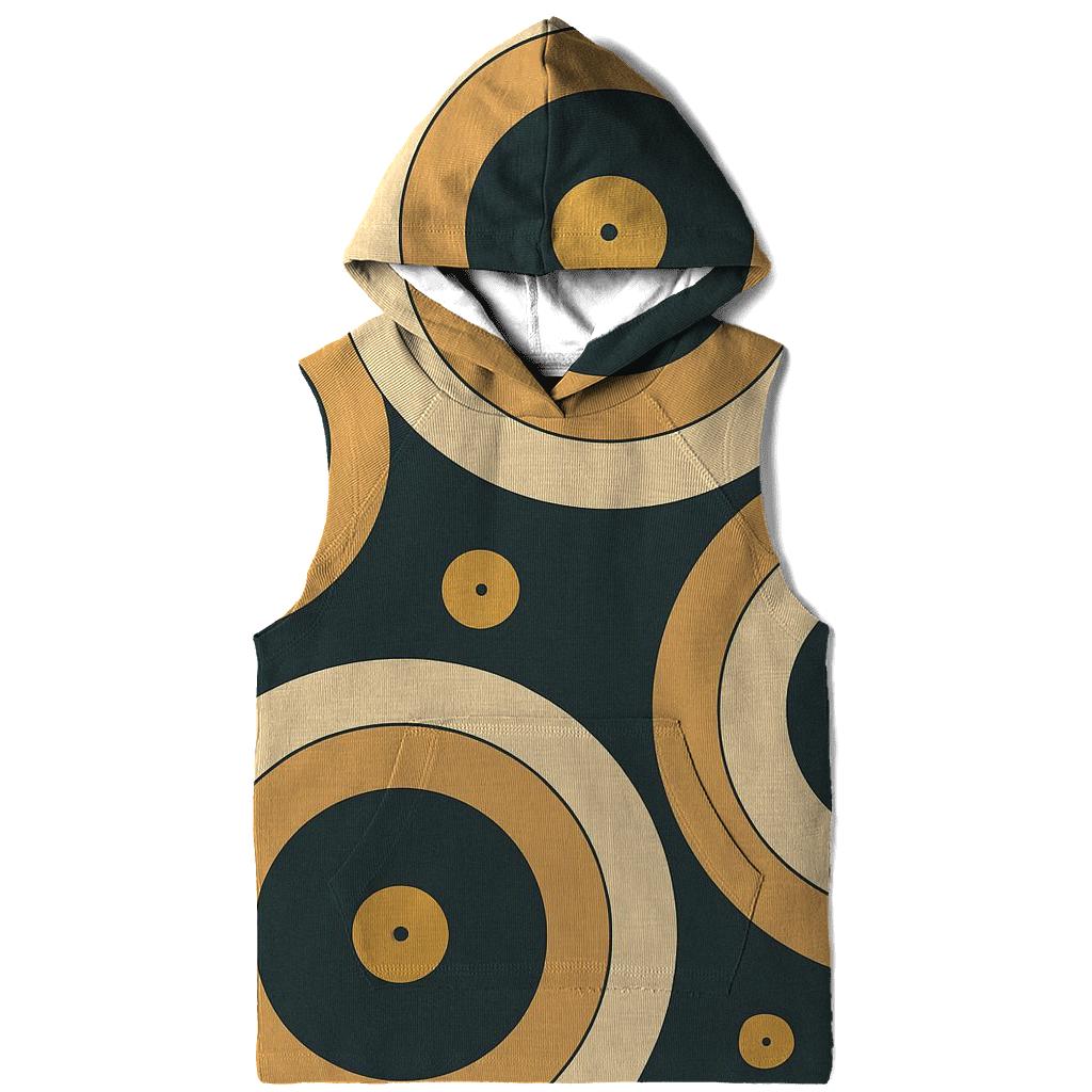 Vinyl Record Ripple Pattern pullover hoodies