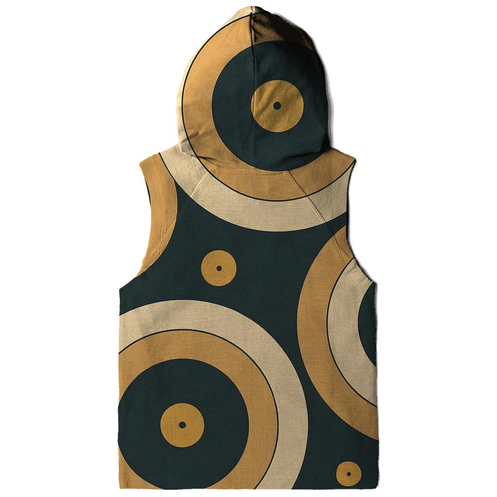 Vinyl Record Ripple Pattern pullover hoodies