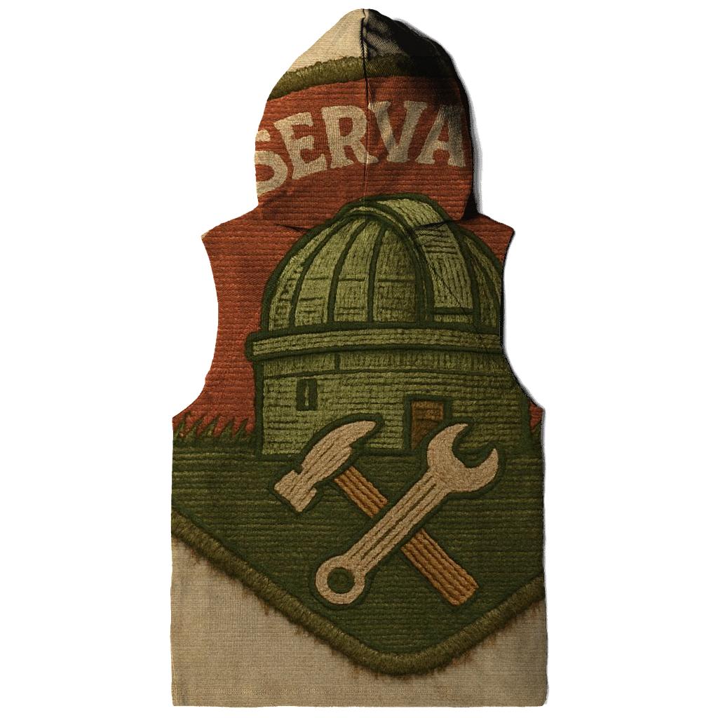 Retro Observatory Workshop Badge hoodie trends