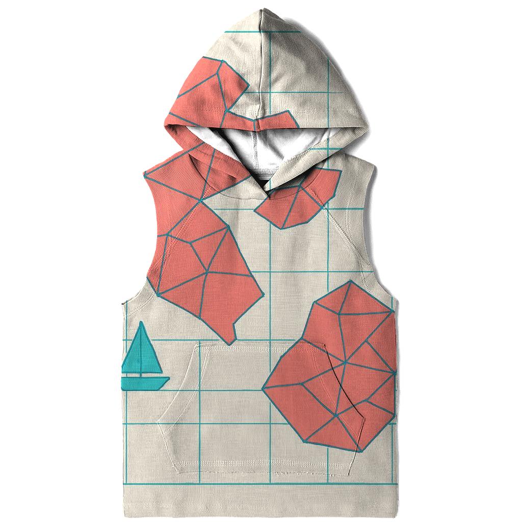 Coral Reef Geometry Atlas heavyweight hoodies