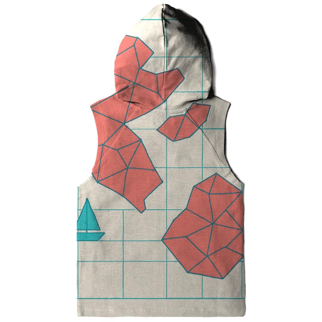 Coral Reef Geometry Atlas heavyweight hoodies