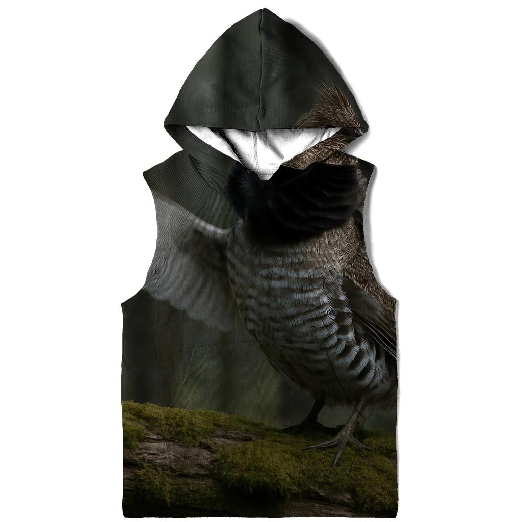 Boreal Drumming Ruffed Grouse zip-up hoodies