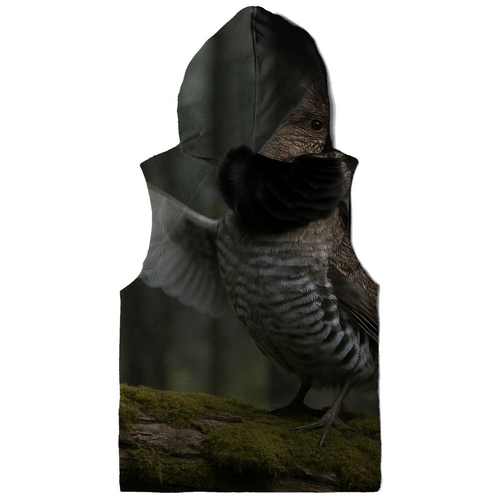 Boreal Drumming Ruffed Grouse zip-up hoodies