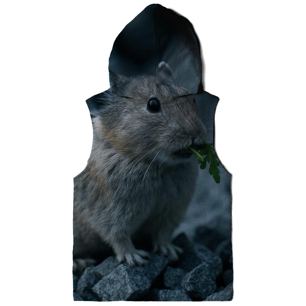 Alpine Sentinel American Pika printed hoodies