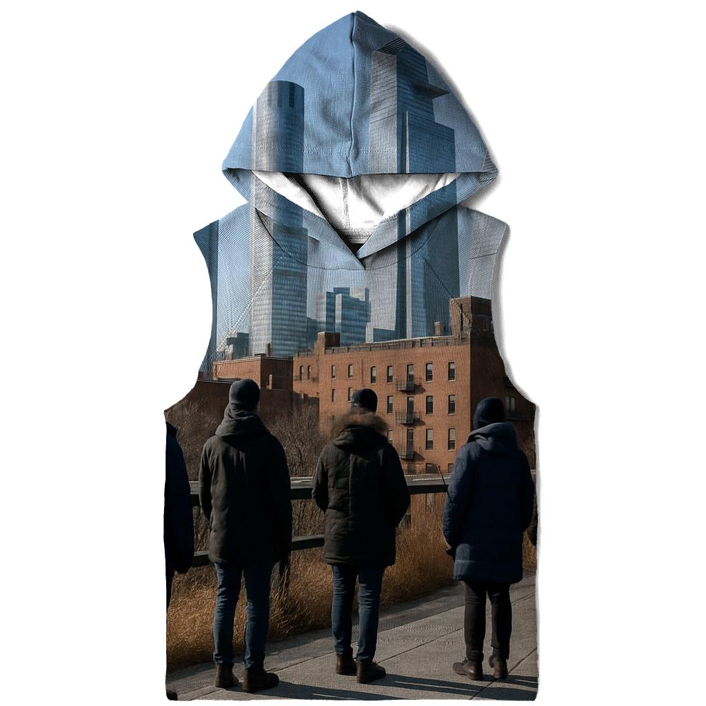 High Line Winter Noon Through New Hudson Yards Towers lightweight hoodies