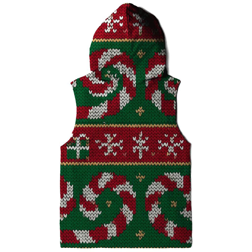 Candy Cane Wormhole Spiral Stripe Design zip-up hoodies