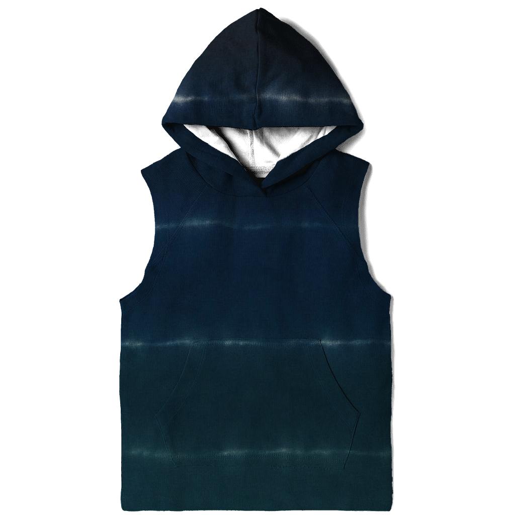 Horizon Stripes Deep Space Gradientless embroidered hoodies