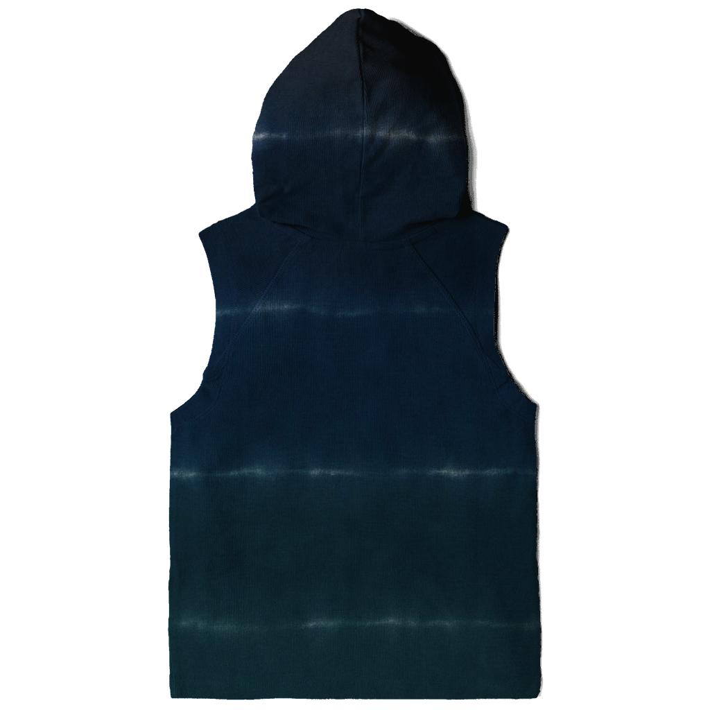 Horizon Stripes Deep Space Gradientless embroidered hoodies