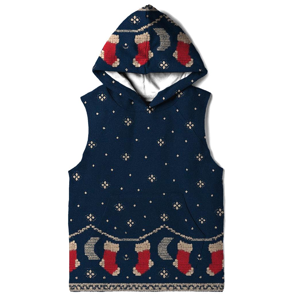 Stocking Moon Phase Border Design printed hoodies