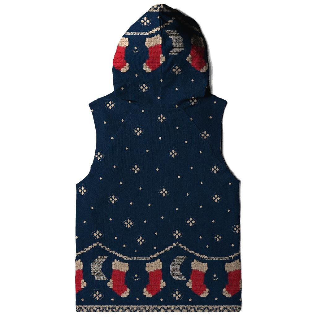 Stocking Moon Phase Border Design printed hoodies