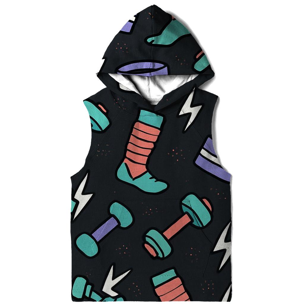 Retro Fitness Aerobics Shapes hoodies fashion
