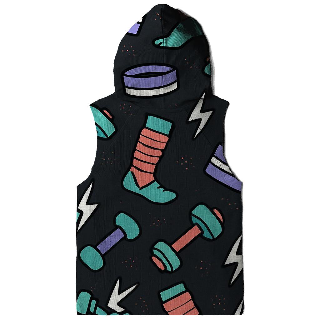 Retro Fitness Aerobics Shapes hoodies fashion