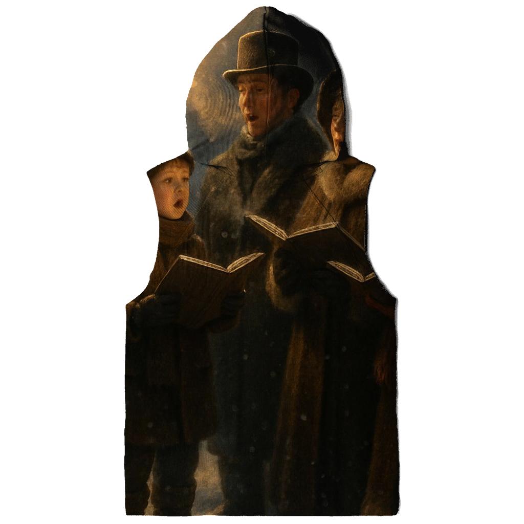 Midnight Carolers Beneath The Old Lamppost zip-up hoodies