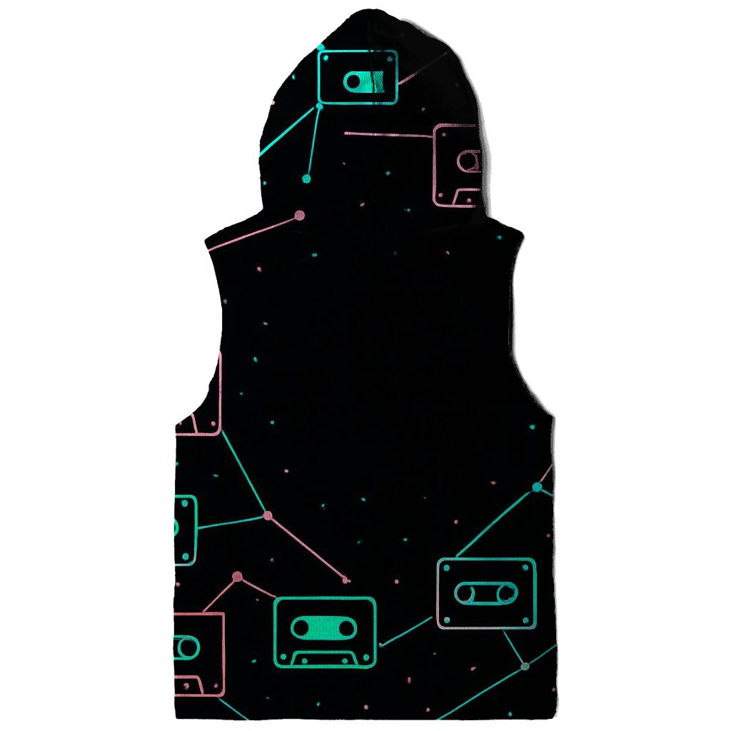 Neon Constellation Cassette Map lightweight hoodies