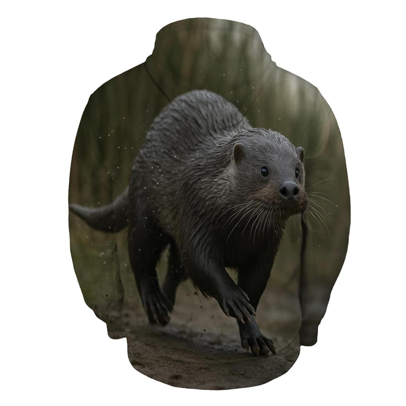 Riverine Sprint Eurasian Otter lightweight hoodies