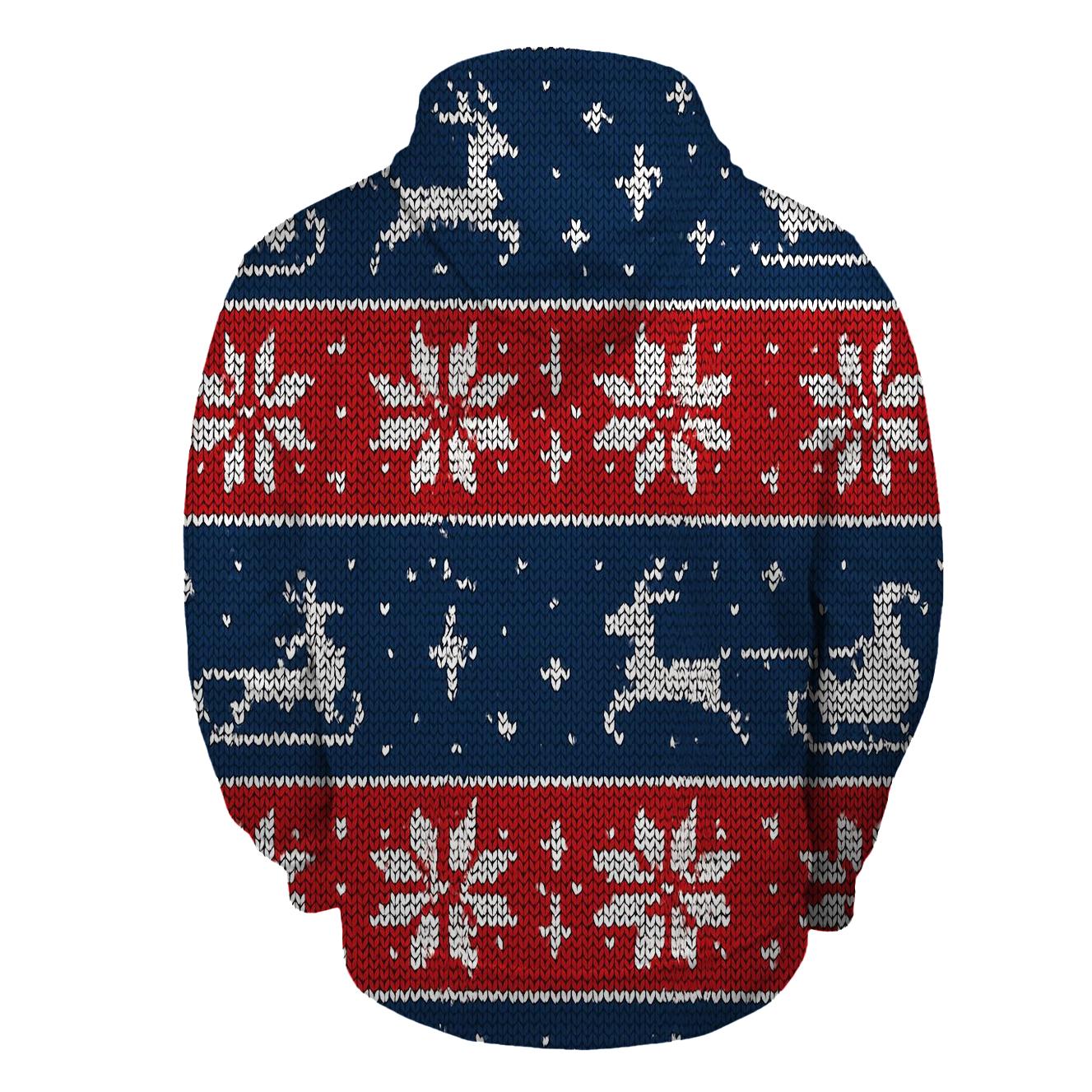 Santa Sleigh Constellation Stripe Design hoodies fashion