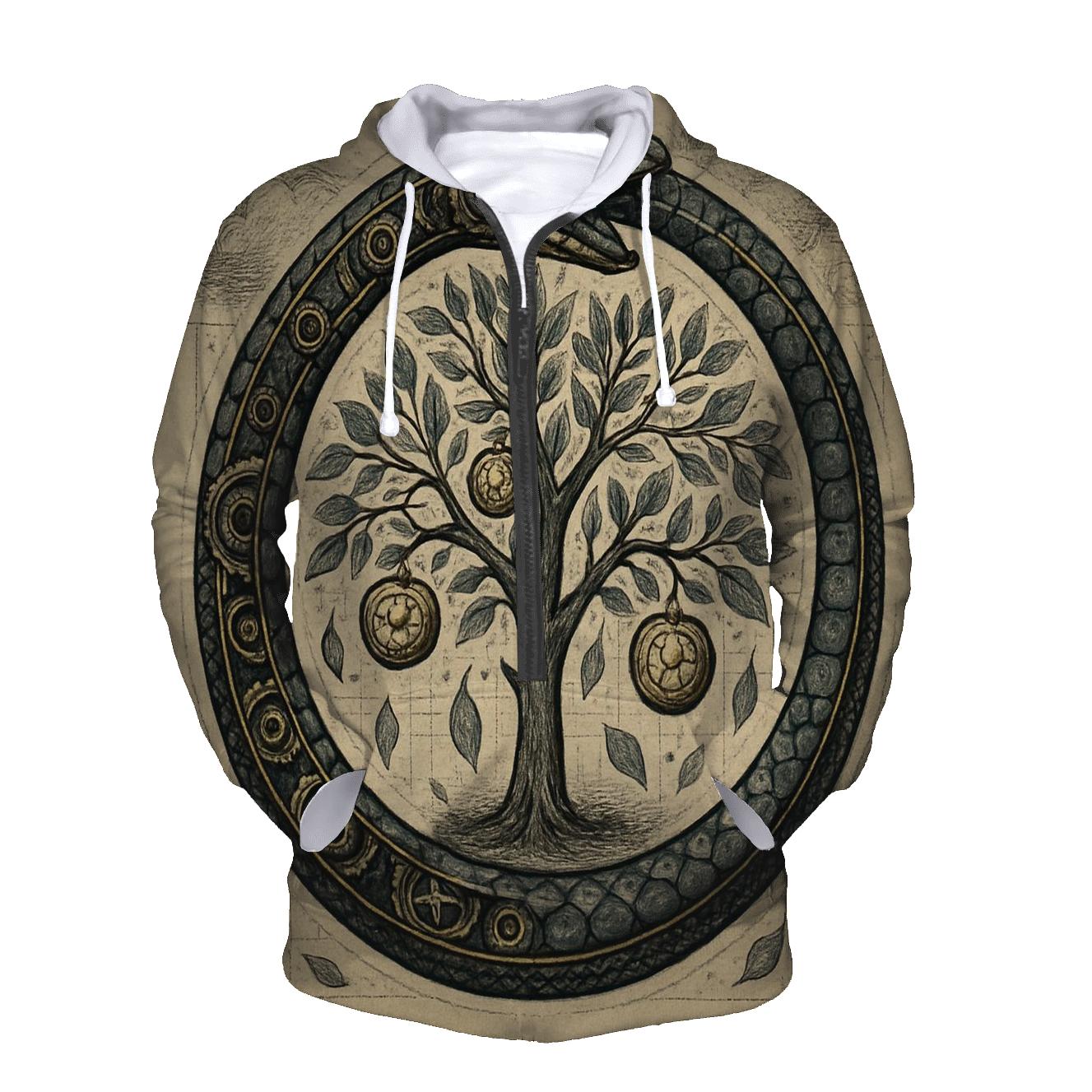Ouroboros Orchard Of Clockwork Fruit printed hoodies
