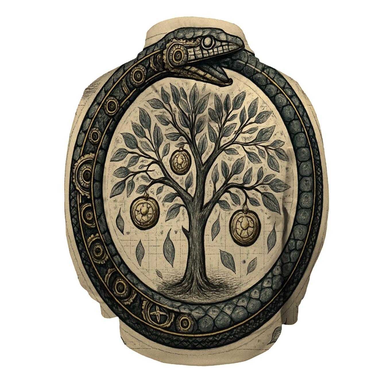 Ouroboros Orchard Of Clockwork Fruit printed hoodies