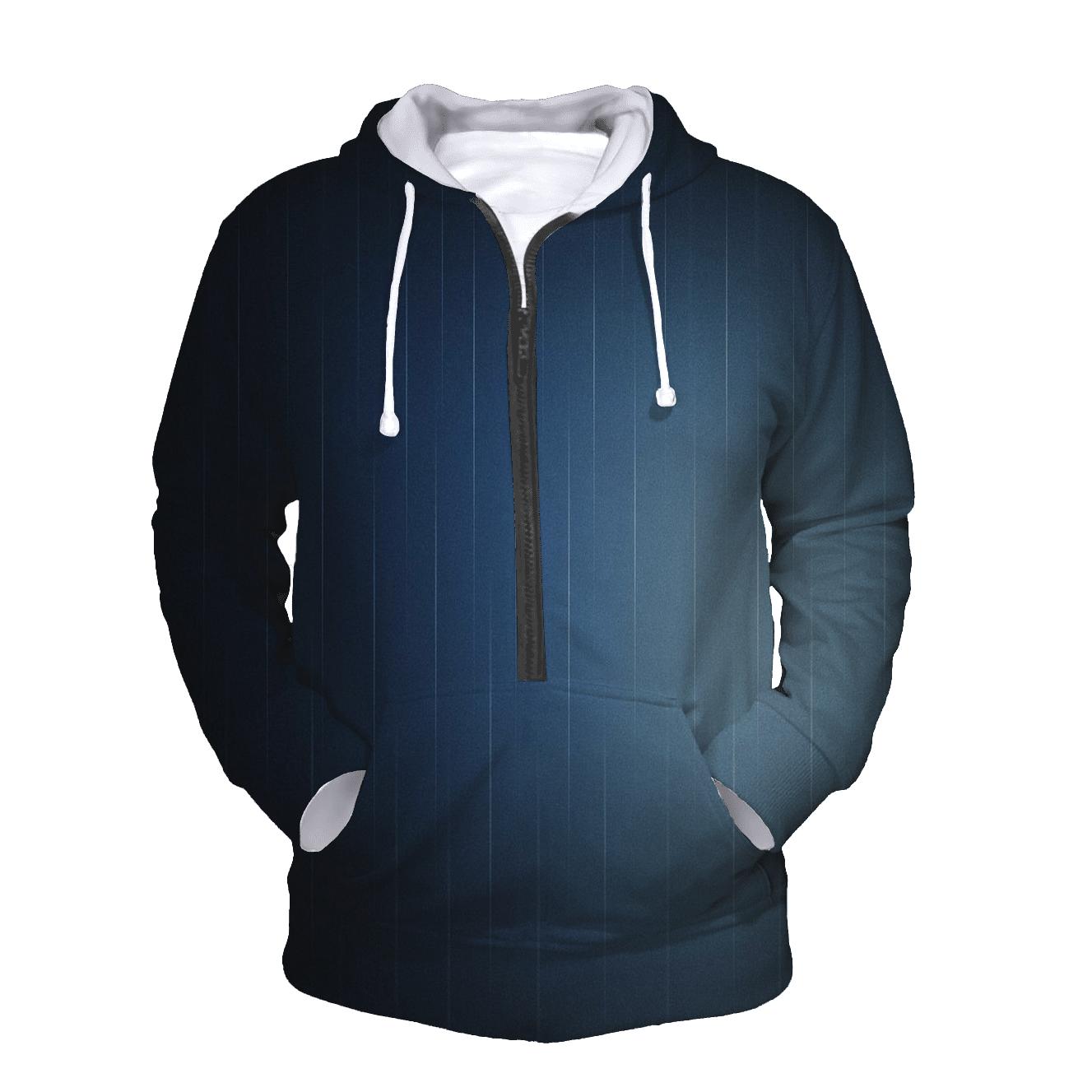 Cobalt Rainfall Veil designer hoodies