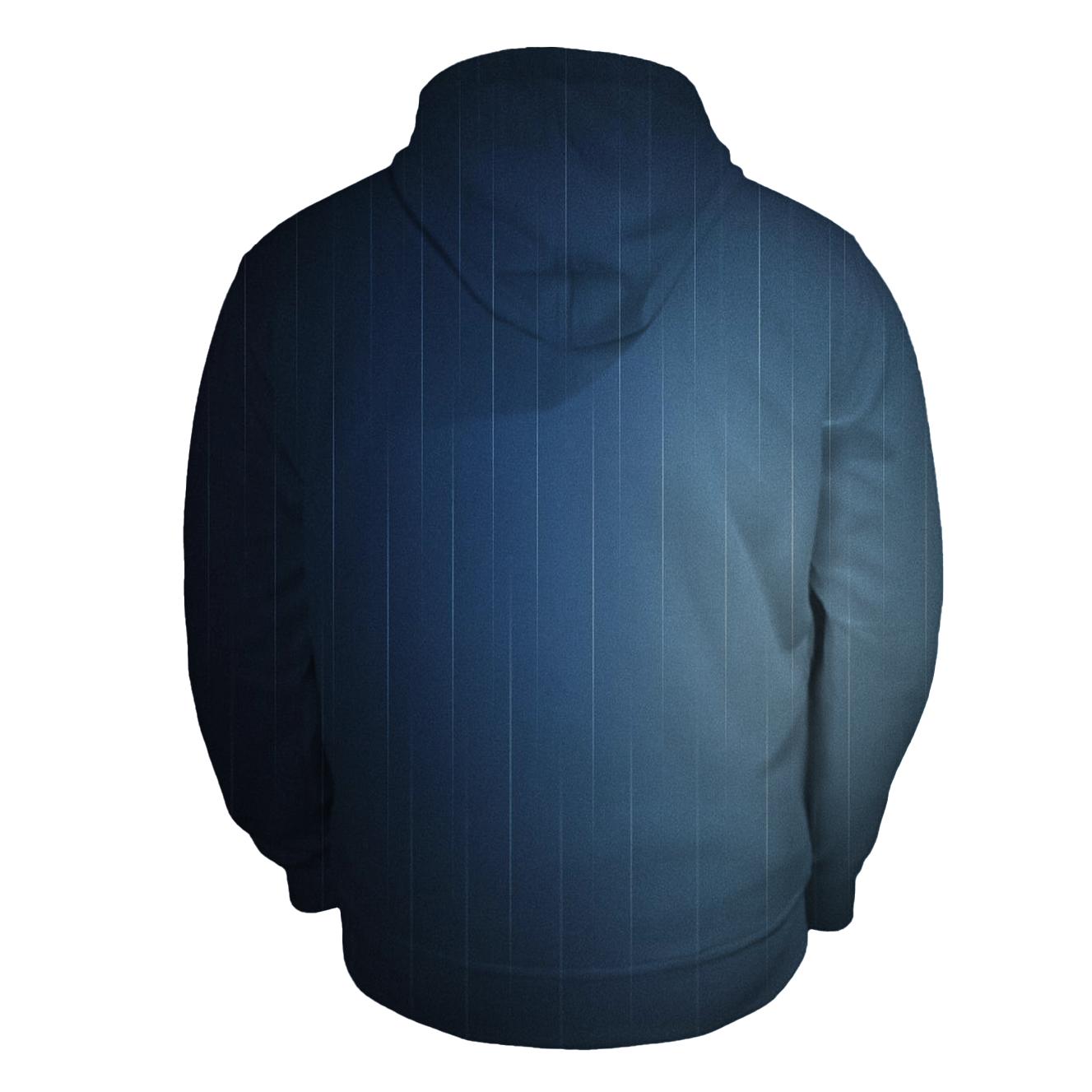 Cobalt Rainfall Veil designer hoodies