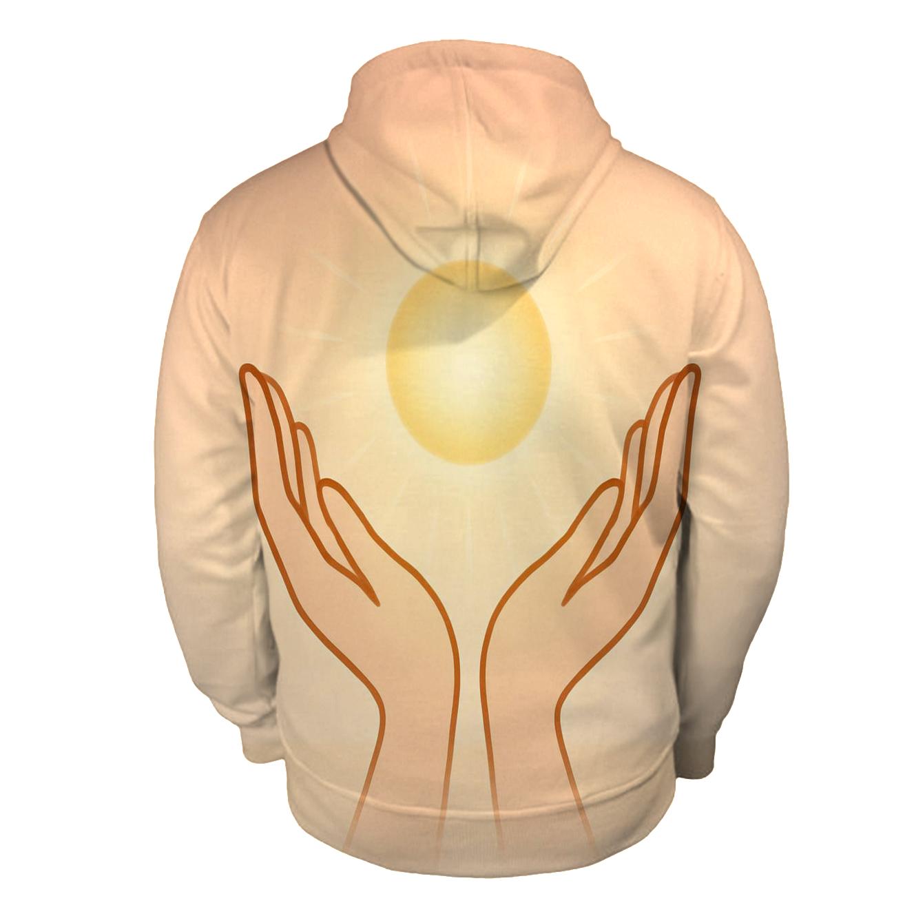 Open Hands Holding Dawn pullover hoodies