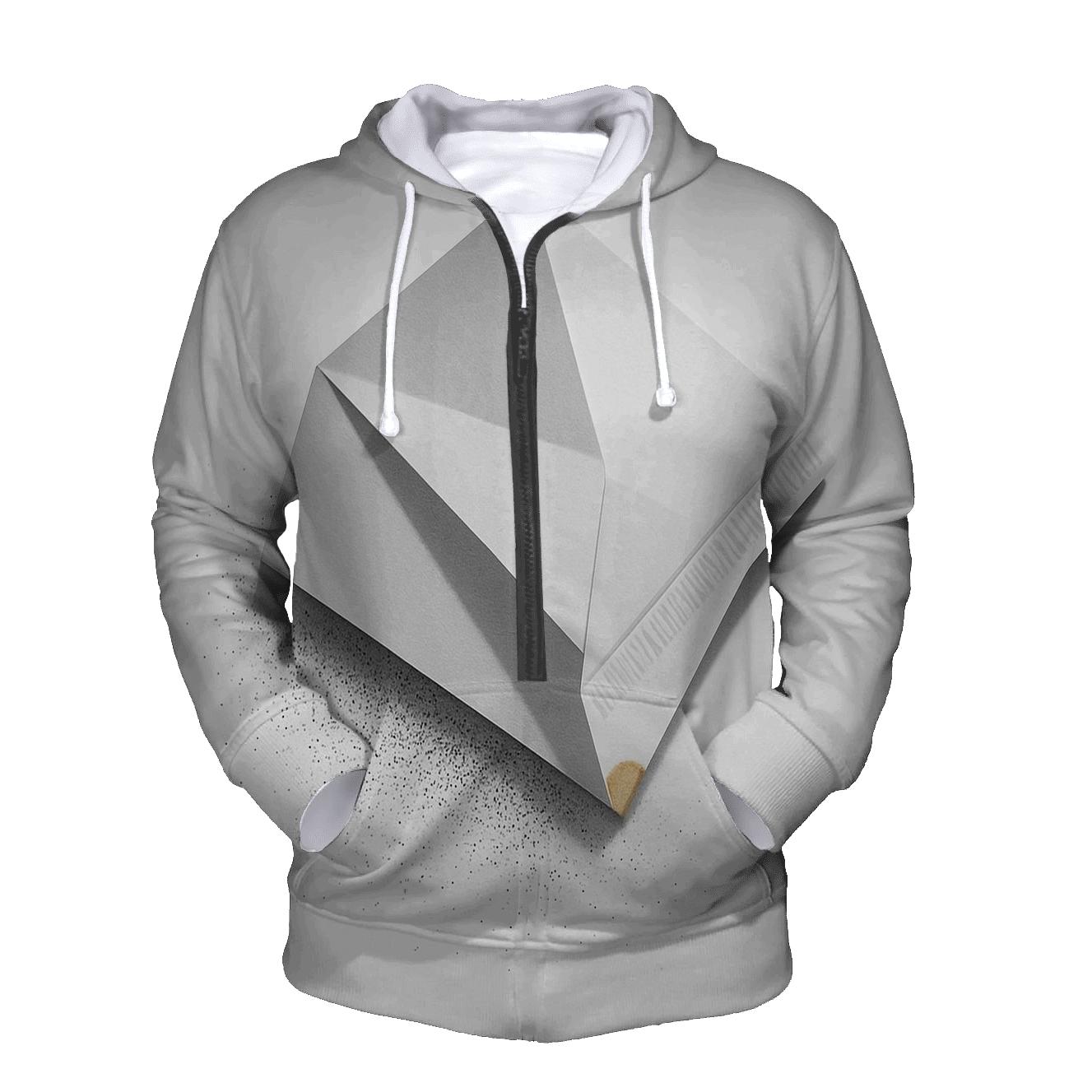 Filter Fold Geometry premium hoodies