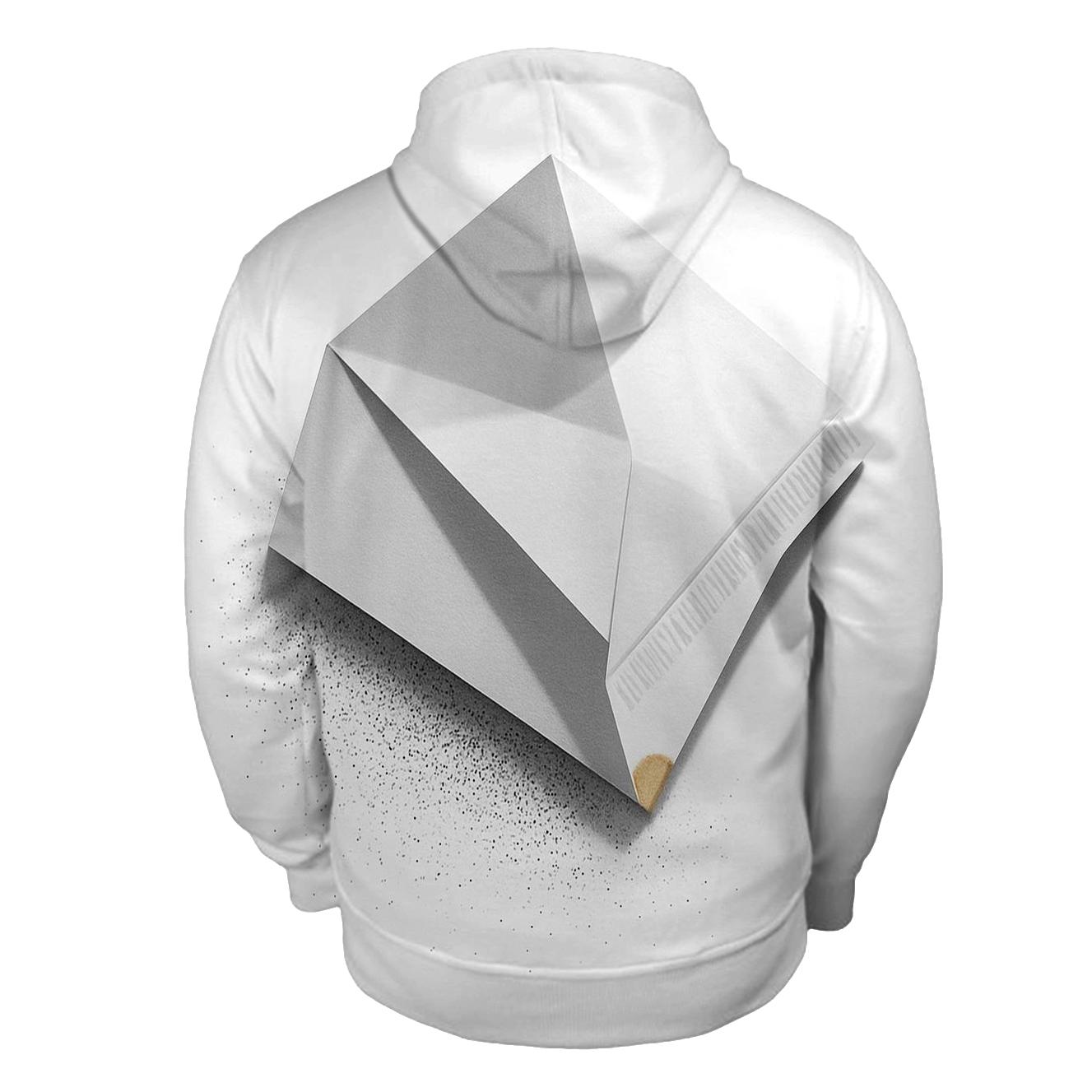 Filter Fold Geometry premium hoodies