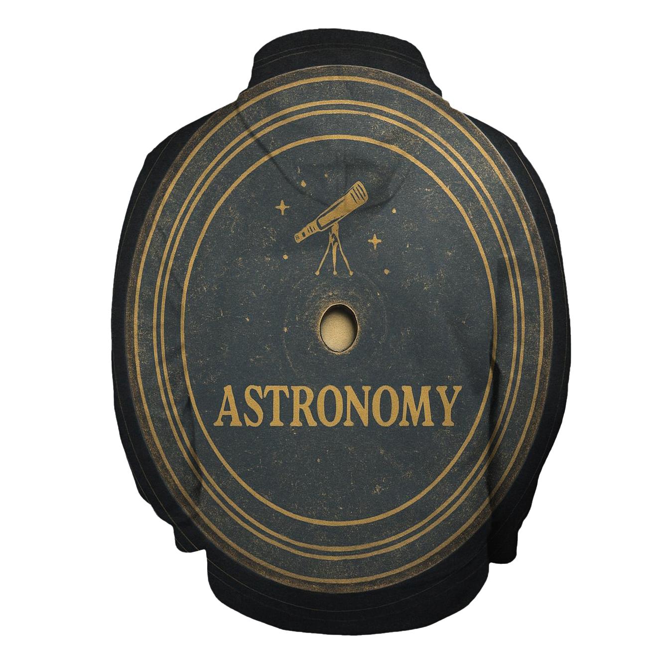 Aged Vinyl Record Stargazing Label custom hoodies
