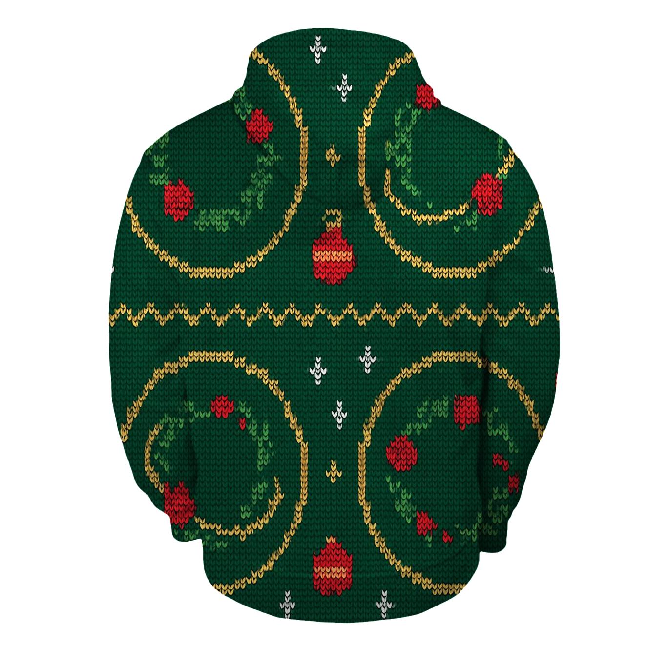 Holly Orbit Medallion Grid Design pullover hoodies