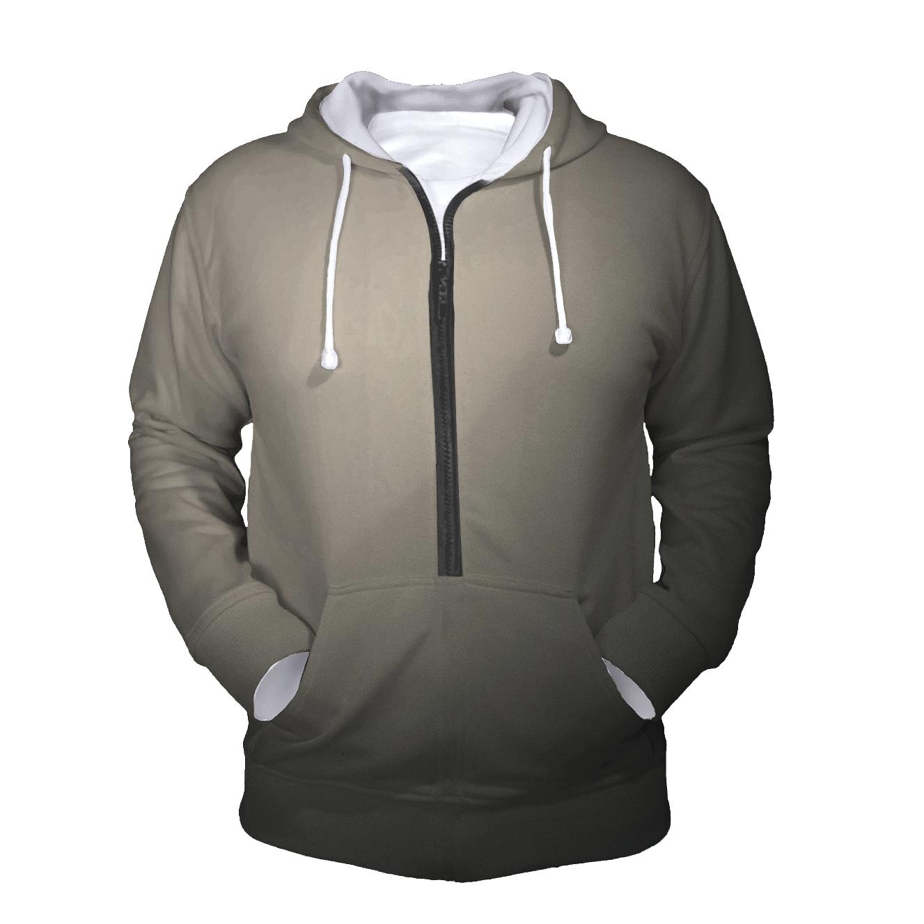 Ivory Shadow Gradient Field custom hoodies