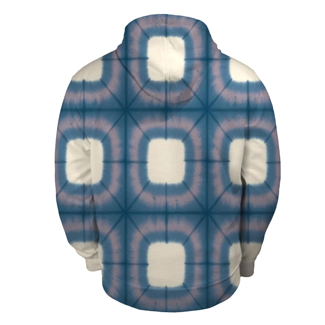 Itajime Moon Crater Grid custom hoodies
