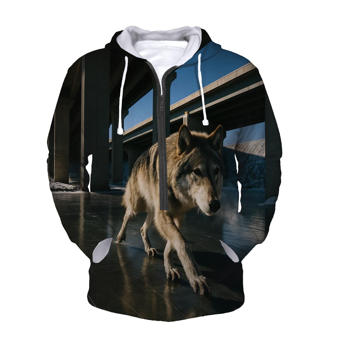 Winter Crossing Under A High Bridge hoodie trends