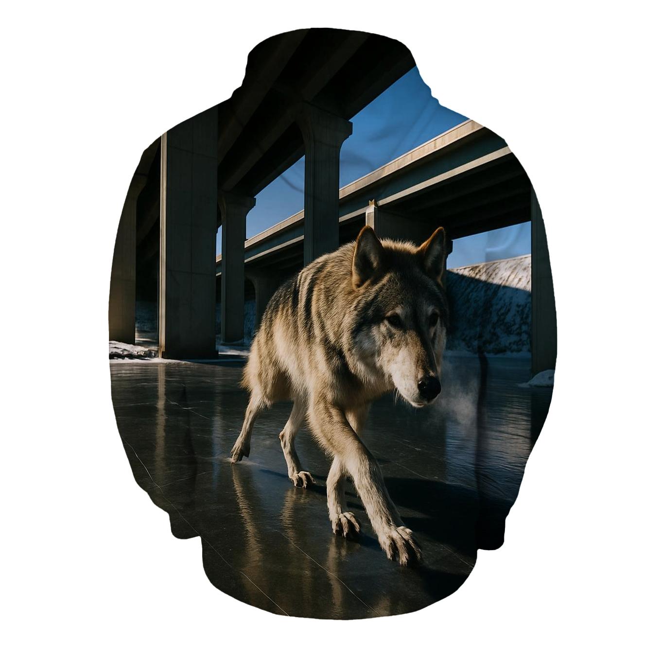 Winter Crossing Under A High Bridge hoodie trends