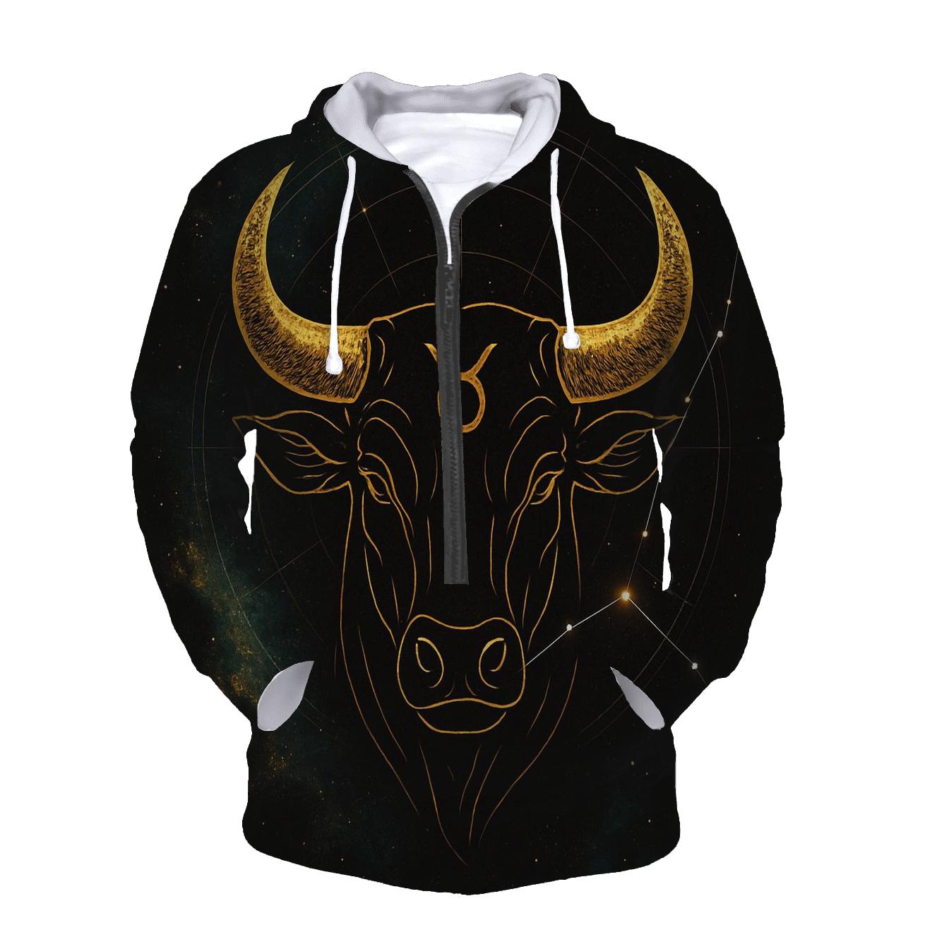 Taurus Horns And Aldebaran Glow heavyweight hoodies